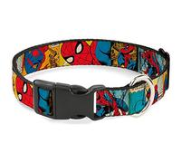 Collier pour Chien en Plastique Spider Man Bande dessinée 28 à 43 cm 2,5 cm de Large