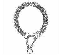 Trixie Chromed Triple Row Semi-Choke Chain with Strain Relief, 65 cm x 2.5 mm