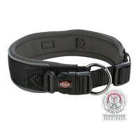 Trixie Collier pour Chien Premium – Néoprène, réflecteurs, Noir Graphite XS/S 27–35 cm 25 mm