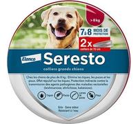 Collier pour chien grand chien Elanco Seresto (x2) Blanc 70 cm