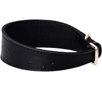 Collier pour Chien Hardy Collier for Chien en Cuir véritable, Robuste, Design Unique et Confortable, for Chiens de Grande, Moyenne et Petite Taille(Black,L)