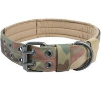 Collier pour Chien Hardy Collier Tactique en Nylon for Chiens de Taille Moyenne et Grande, Collier Robuste et épais, Colliers de Dressage durables(Camouflage,L)