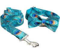 Collier pour Chien Hardy Ensemble Collier et Laisse for Chien, Collier nœud Papillon, Colliers Confortables et réglables for chiennes et mâles, Colliers Mignons for Chiots(L)