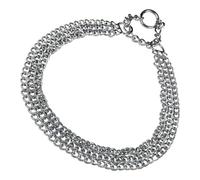 Collier pour Chien Hs Sprenger Argenté 2 mm Triple Maillons (55 cm)