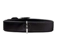 Collier Pour Chien - Hunter - Softie - Simili Cuir - Noir - Taille 50