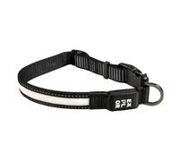 Collier pour chien LED en nylon Duvoplus Explor City M Noir 34/45 cm