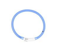 Collier pour chien lumineux avec USB silicon Duvoplus Flash Ring Bleu 24x1,5x27 cm