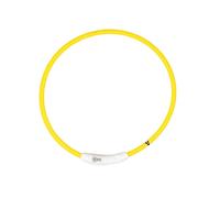 Collier pour chien lumineux Duvoplus avec USB nylon Flash Ring Jaune 22x1,5x26 cm