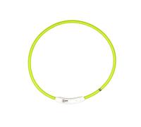 Collier pour chien lumineux Duvoplus avec USB nylon Flash Ring Vert 22x1,5x26 cm