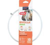 Collier pour chien lumineux poils courts Zolux Bivouak Blanc 30x60 cm