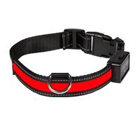 Collier pour chien lumineux rechargeable USB Eyenimal Rouge S