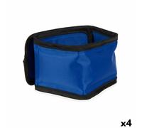 Collier pour Chien Mascow Bleu Noir Polyester PVC Gel 6,5 x 1 x 45 cm Réfrigérant (4 Unités)