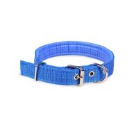 Collier pour chien - MEDIA WAVE STORE - Modèle Phoenix - Rembourré et réglable - Taille M - Bleu