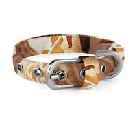 Collier pour chien mignon avec motif de girafes de dessin animé amusant pour chiens de taille moyenne et petite taille - Collier souple pour chat - Collier pour animal domestique avec boucle réglable