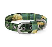 Collier pour chien Mignon Chiot Colliers Libellules en vol Colliers pour Chiens Moyens Petit Chien Collier Doux Chat Collier Animal de Compagnie avec Boucle Réglable 17.9~25.9cm