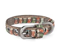 Collier pour chien mignon en attente de cadeaux pour chiens de taille moyenne et petite taille - Collier souple pour chat avec boucle réglable de 20 à 26 cm