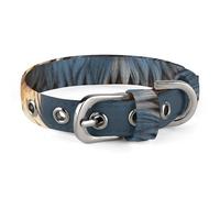Collier pour chien mignon hibou réglable doux et confortable avec boucle en métal pour animal domestique de petite et moyenne taille