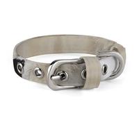 Collier pour chien mignon pour chiot, collier avec deux loups marchant dans la neige, collier pour chiens de taille moyenne et petite, collier souple pour chat avec boucle réglable de 20 à 26 cm