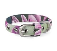 Collier pour chien mignon pour chiot, collier violet libellule pour chiens de taille moyenne et petite, collier souple pour chat avec boucle réglable de 20 à 26 cm