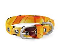 Collier pour chien mignon tournesol réglable, doux et confortable avec boucle en métal pour animal domestique de petite et moyenne taille