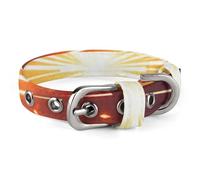 Collier pour chien motif feu d'artifice 3D réglable, doux et confortable avec boucle en métal pour animal domestique de petite et moyenne taille