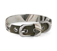 Collier pour chien motif tigre blanc réglable, doux et confortable avec boucle en métal pour animal domestique de petite et moyenne taille