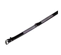 Collier pour chien Nobby Pet Crystal Dreireihig Noir 52 cm x 24 mm