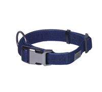 Collier pour chien Nobby Pet Linen Deluxe Bleu M/L