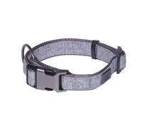 Collier pour chien Nobby Pet Linen Deluxe Gris S/M