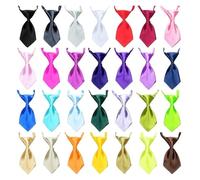Collier pour Chien Nœud Papillon Multicolore réglable for Chien et Chat, Accessoires de toilettage, Paquet 25/50/100 pièces(Mix Solid Colors,50pcs)