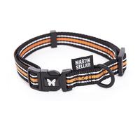 Collier pour chien nylon réglable trio Martin Sellier S Orange 16x30/45 cm