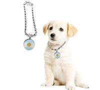 Collier pour chien ou chat avec strass en alliage de zinc et verre cristal - Breloque drapeau de l'Argentine - Balle de basket-ball - Rugby - Breloque de sport (S)
