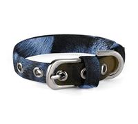 Collier pour chien Panther aux yeux bleus réglable, doux et confortable avec boucle en métal pour animal domestique de petite et moyenne taille