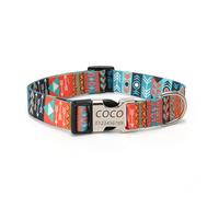 Collier pour Chien personnalisé - Colliers pour Animaux de Compagnie personnalisés avec nom et numéro de téléphone avec glissière gravée - Tailles réglables pour Races (Mystère Maya,XL)