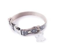 Collier pour chien pois Alter Ego S Gris 15x23/33 cm