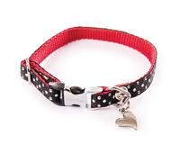 Collier pour chien pois Alter Ego XS Noir 10x17/27 cm