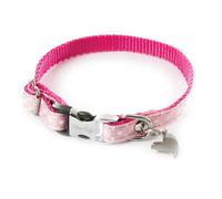 Collier pour chien pois Alter Ego XS Rose 10x17/27 cm