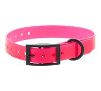 Collier Chien Xtreme Polyuréthane - Boucle Double - 3 Coloris, Largeur 38mm, 2.5mm d'épaisseur, Longueur 70cm, Canihunt Marque Française (Rose)
