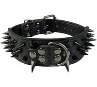 Collier pour Chien pour Grands Chiens Collier en Cuir PU pour Animaux de Compagnie Colliers, 4, S-2-S