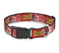 Collier pour chien Power Rangers à clip en plastique