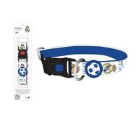 Collier pour Chien Real Madrid Taille XS/S Blason Officiel brodé avec Une Coupe Solide et élégante - Collier pour Chien Real Madrid Conception