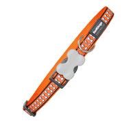 Collier pour Chien Red Dingo Os Réfléchissant Orange [1,2 x 20-32 cm]