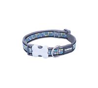 Collier pour Chien Red Dingo STYLE MODERN ON COOL GREY 15 mm x 24-36 cm 24 × 36 CM