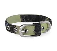 Collier pour chien réglable avec boucle en métal Motif corbeau sur une branche Noir