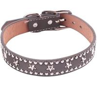 Collier pour Chien réglable en PU avec Rivets pour Petit et Moyen Chiot, Chien ou Chat, avec Sangle, Rivets cloutés, Accessoires pour Collier pour Animaux de compagnie-2-S