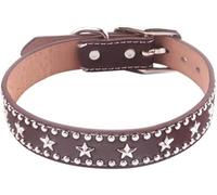 Collier pour Chien réglable en PU avec Rivets pour Petit et Moyen Chiot, Chien ou Chat, Sangle avec Rivets cloutés, Accessoires pour Collier pour Animaux de compagnie-1-S