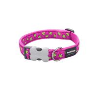 Collier pour chien réglable Red Dingo Rose 25 mm x 41/63 cm