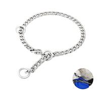 Collier pour Chien Solide Réglable et Durable Colliers Étrangleurs pour Chiens 304 Acier Inoxydable Métal Collier Dressage pour Chiens de Petite Medium Grande pour la Marche d’entraînement(S)
