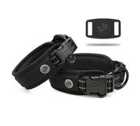 Collier pour Chien - Support Apple Airtag - Réglable et Robuste - Réfléchissant 3M - Pas de frottement - Ultra Doux en Maille aérée rembourrée avec Boucle à dégagement Rapide pour Chiens de Petite,
