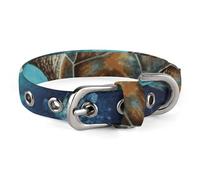 Collier pour chien tortue réglable doux et confortable avec boucle en métal pour animal domestique de petite et moyenne taille